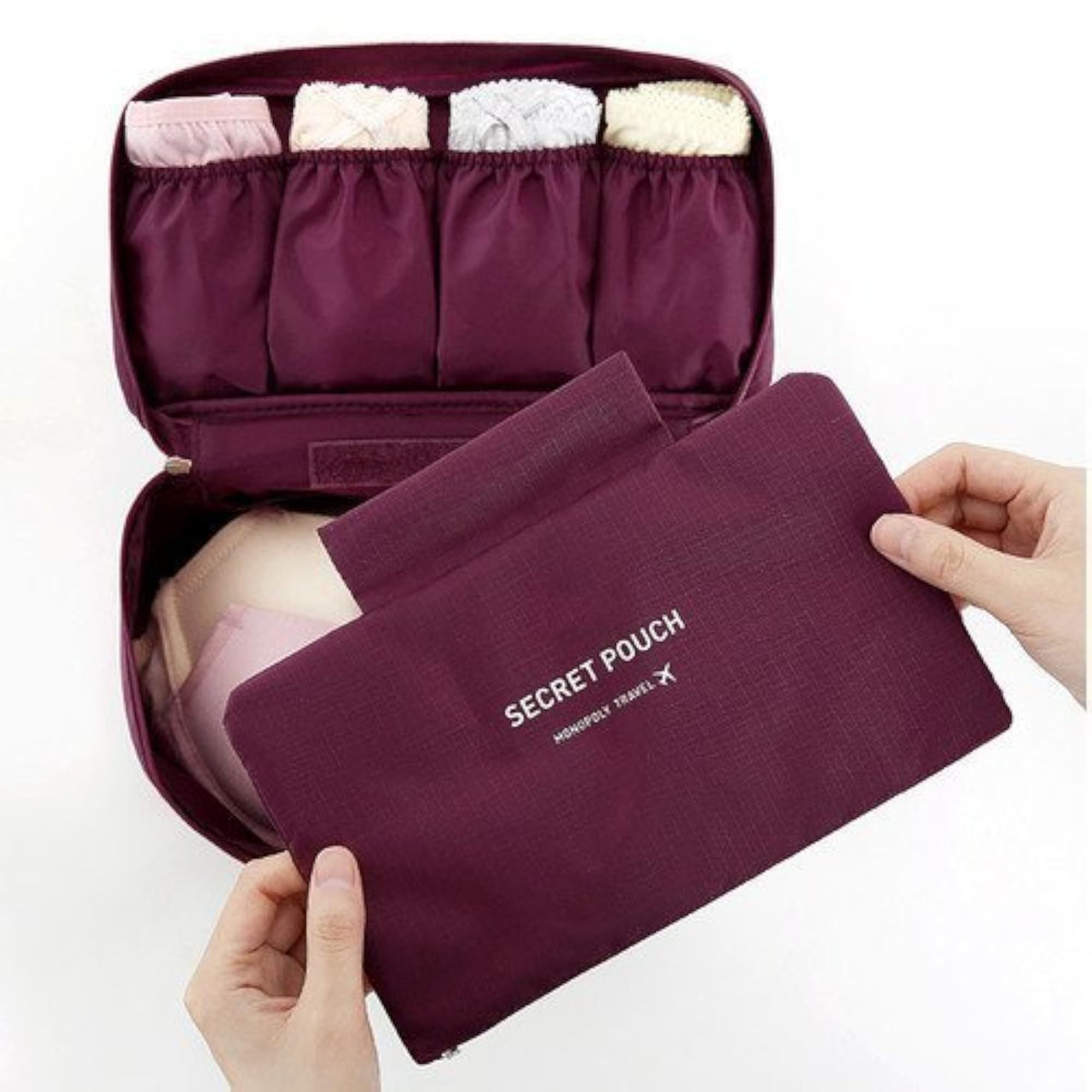 Multi-Color Waterproof Travel Underwear Organizer Pouch